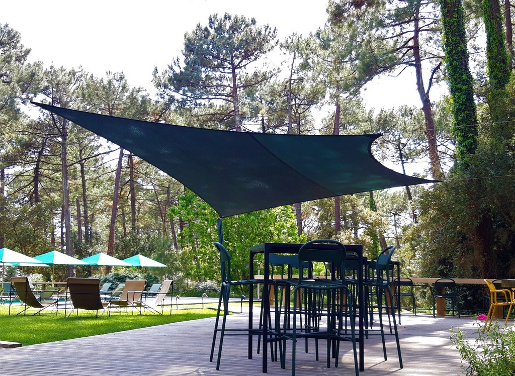 voile d'ombrage à Seignosse