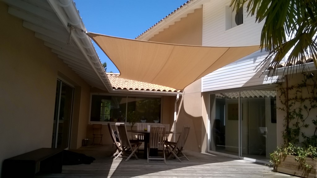 voile d'ombrage seignosse