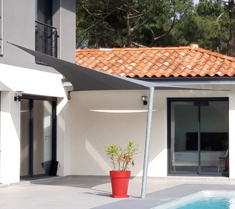 voile d'ombrage à Messanges