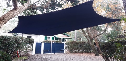 voile d'ombrage à Hossegor