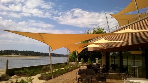 voile d'ombrage à Hossegor
