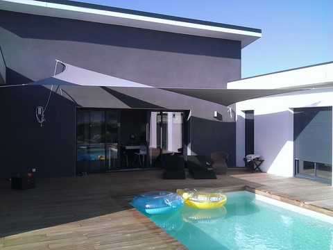 voile d'ombrage à Tosse