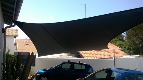 voile d'ombrage à Capbreton
