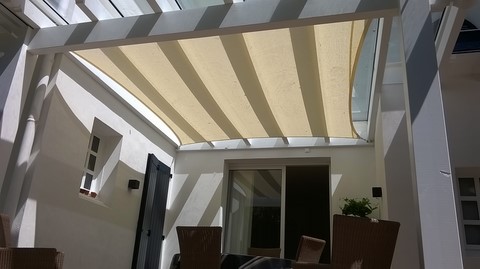 voile d'ombrage sous pergola hossegor